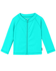Boys Toddler Rash Guard Long Sleeve UPF 50+ Sun Protection Lightweight Swim Shirt for Baby Kids(Light Green,12-18M)