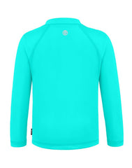 Boys Toddler Rash Guard Long Sleeve UPF 50+ Sun Protection Lightweight Swim Shirt for Baby Kids(Light Green,12-18M)