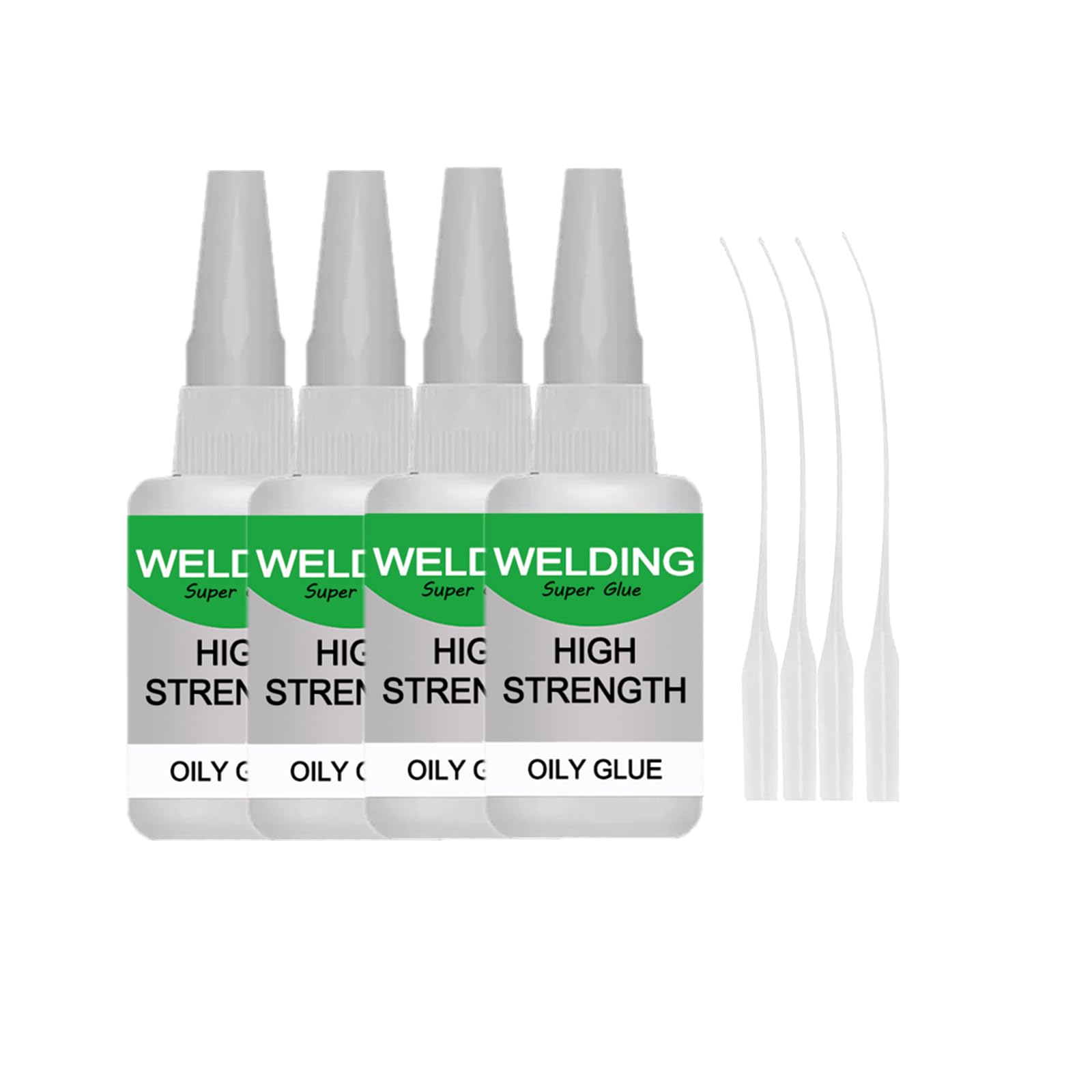 4PCS Jue-Fish Multifunctional Glue, Welding High-Strength Oily Glue, Universal Super Glue, Instant Bonding, Strong Adhesion, Repairs Last Long Time for Metal, Wood, Ceramics,Leather, Glass (50g/1PCS)