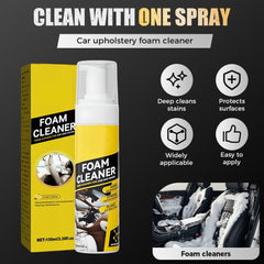 Multipurpose Foam Cleaner Spray, 2025 New Multi-Functional Car Magic Foam Cleaner, Leather Decontamination, All-Purpose Household Cleaners for Car and Kitchen (1, 100ML)