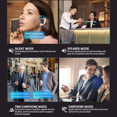 Ai Translation Earbuds Real Time, 144 Languages Online Wireless Language Translator Earbuds, Two-Way Translator Device with APP for iOS for Android, Simultaneous Translating