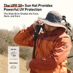 Comhats UPF 50 Sun Hats Wide Brim Summer Safari Hat Fishing Hiking Boonie Hats for Men Waterproof Light Grey X-Large XX-Large XL XXL Oversize