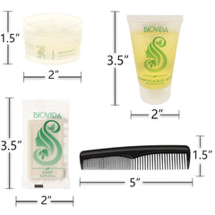 Moda West 4 Hygiene Kits - Toiletry Kit with Oral Care and Grooming Essentials, Featuring: Travel Size 9 Pc Kit