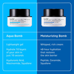 belif Aqua Bomb – Daily Niacinamide Hydrating Moisturizer, Lightweight Plumping Facial Cream with Hyaluronic Acid & Squalane, Cooling Effect, Anti-Aging, Korean Skincare, 1.68 fl oz (50ml)