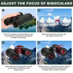 OPTIVORA Telescope for Adults High Powered,12X50 Professional HD Binoculars for Adults High Powered with BAK4 Telescopio Lens,Telescopes are Perfect for Use as Binoculars for Hunting and Birding, etc.