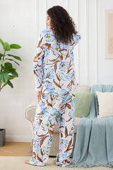 YiNi LuLu Womens Pajamas Set 2 Piece Long Sleeve Sleepwear Button Down Pjs Lounge Set Nightwear with Pockets